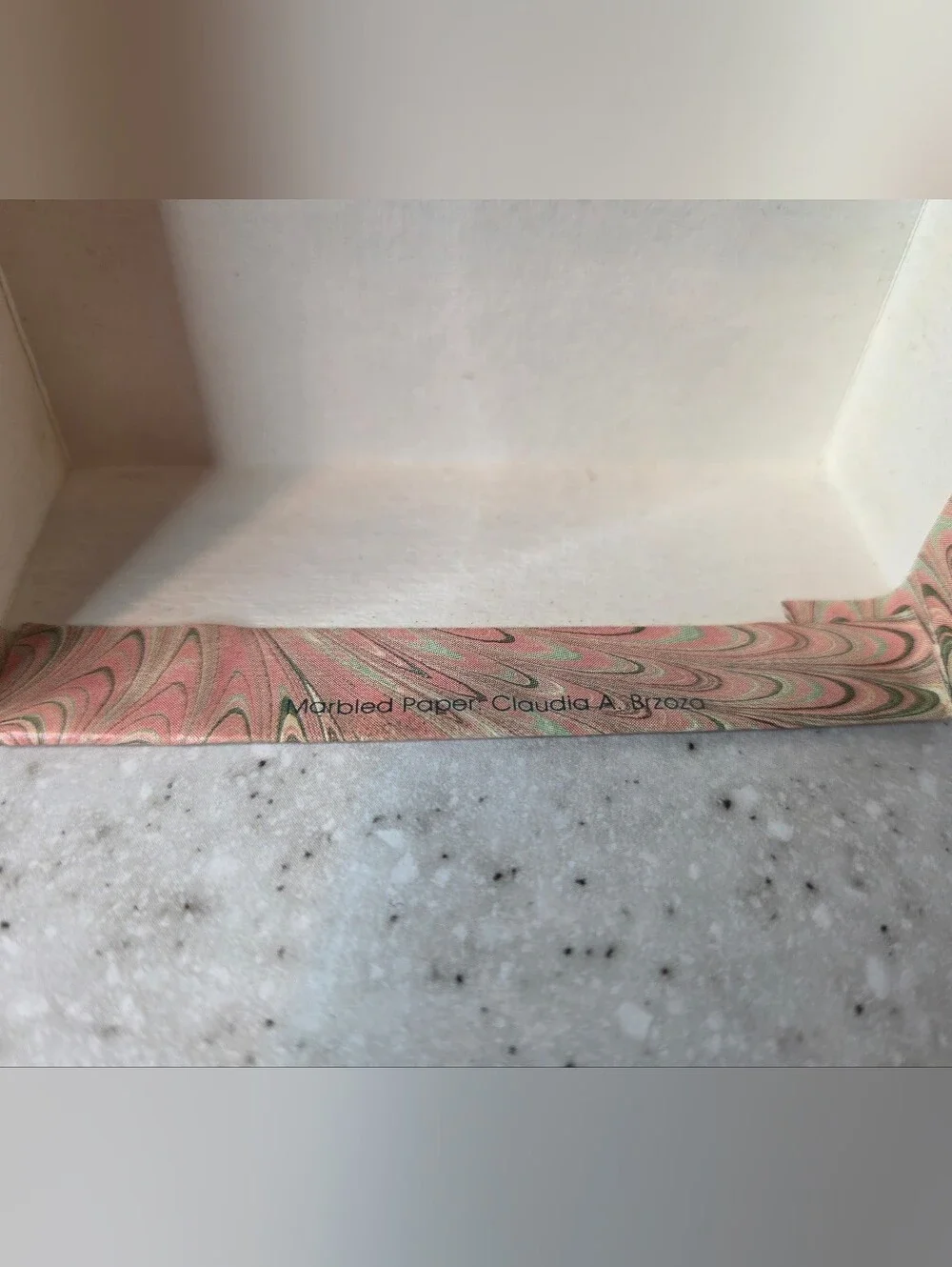 Vintage Gayle’s Chocolates Empty Box Marbled Paper Claudia A Brozo Ephemera